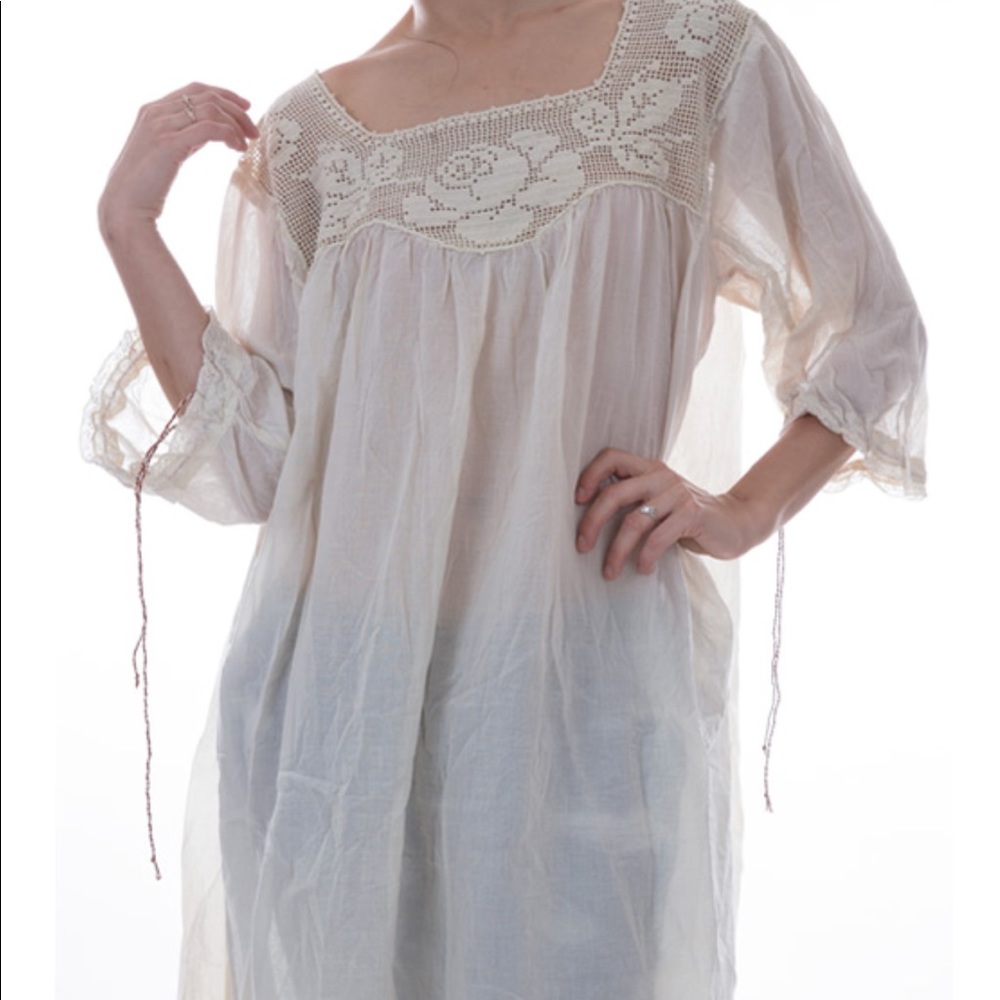 Magnolia Pearl EUROPEAN COTTON LINEN DRESS /Top